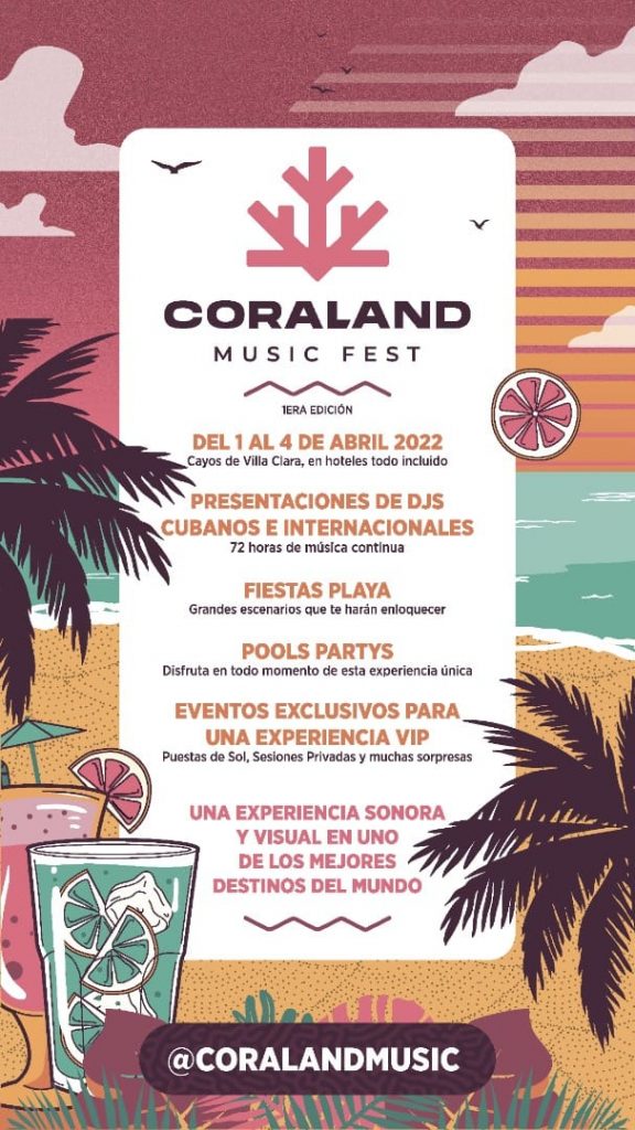 Cuba inicia Coraland Music Fest con Aaron Sevilla en las consolas