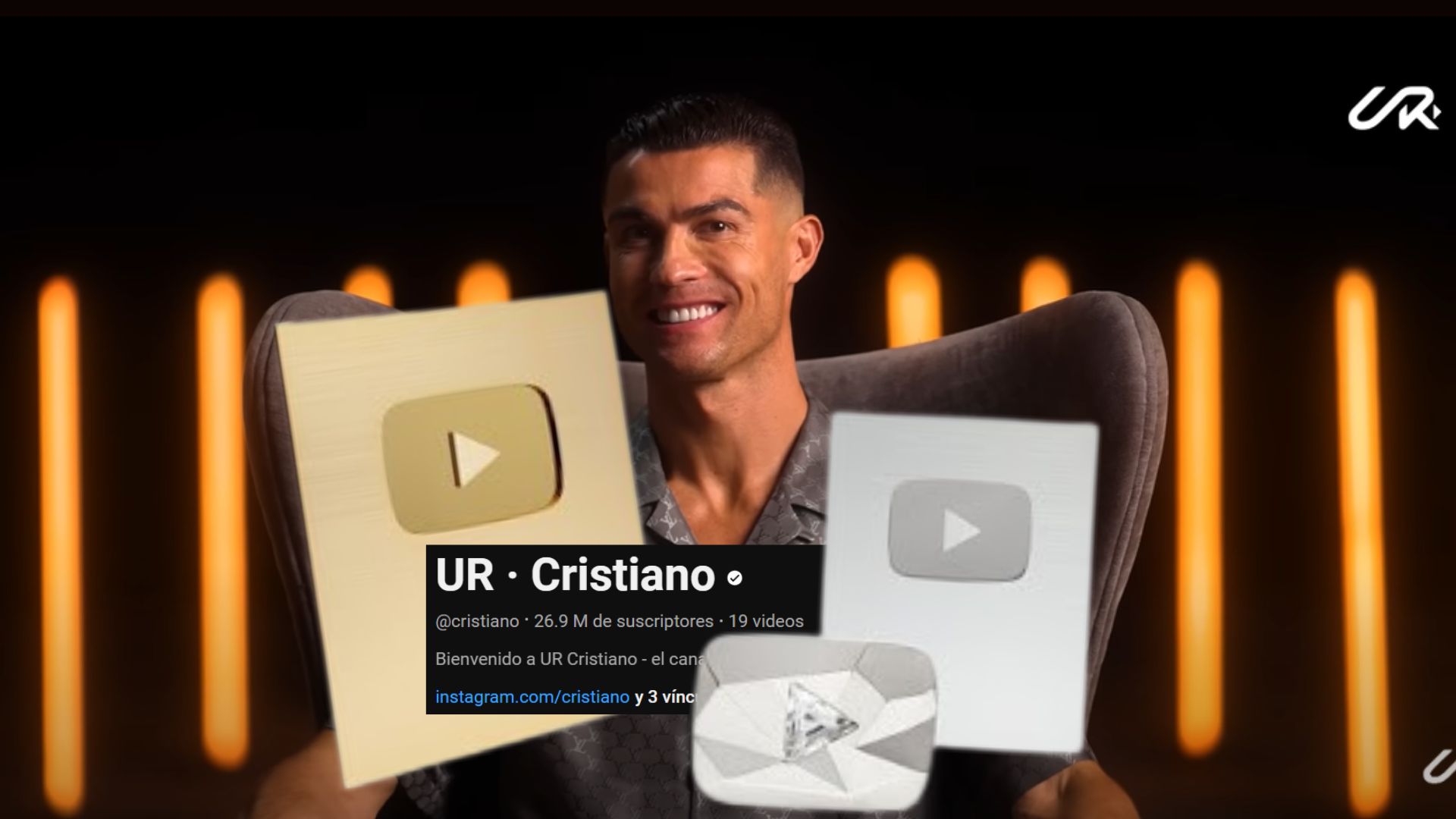 Cristiano Ronaldo is a huge hit on Youtube! Have you subscribed yet?